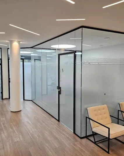 Glastrennwand Arztpraxis