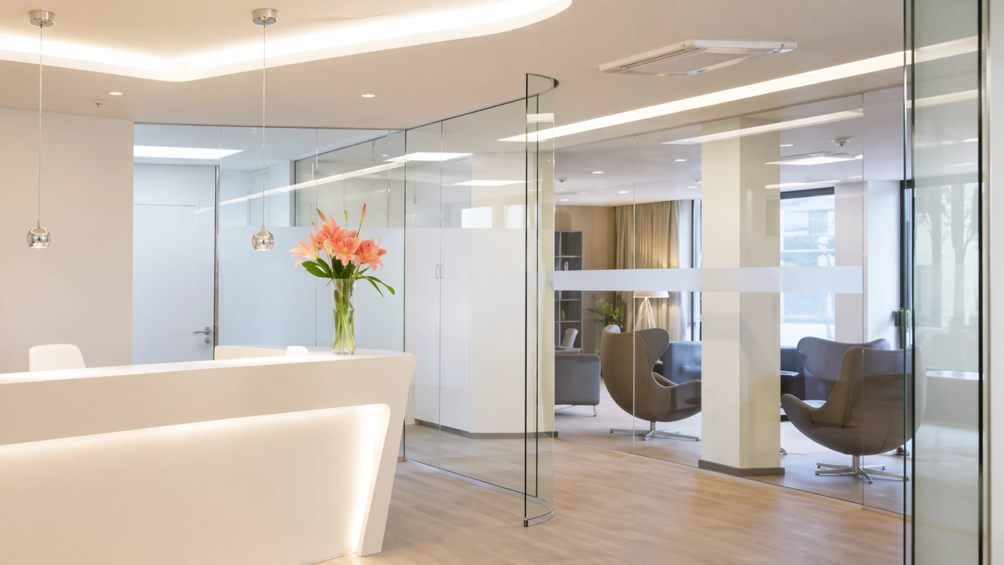 Glastrennwand Büro - Glaserei Andreas Asam